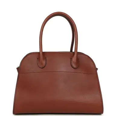 The Row The Row Soft Margaux 10 Bag New Burgundy Saddle Leather Silver Hardware | Thumbnail 6 The Row The Row Soft Margaux 10 Bag New Burgundy Saddle Leather Silver Hardware | Thumbnail 6