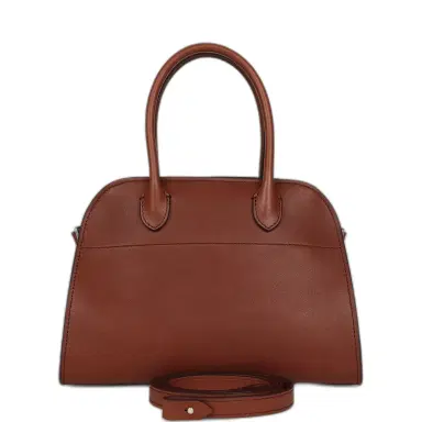 The Row The Row Soft Margaux 10 Bag New Burgundy Saddle Leather Silver Hardware | Thumbnail 1 The Row The Row Soft Margaux 10 Bag New Burgundy Saddle Leather Silver Hardware | Thumbnail 1