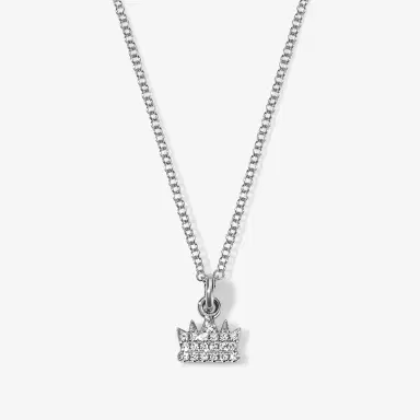 Stephanie Gottlieb Mini Token Pave Crown Necklace | Thumbnail 2 Stephanie Gottlieb Mini Token Pave Crown Necklace | Thumbnail 2