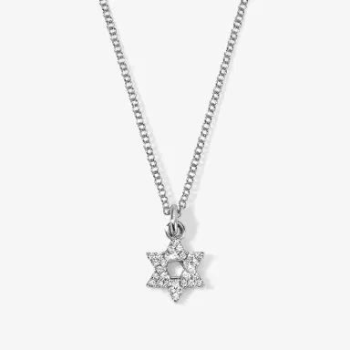 Stephanie Gottlieb Mini Token Pave Star of David Necklace | Thumbnail 2 Stephanie Gottlieb Mini Token Pave Star of David Necklace | Thumbnail 2
