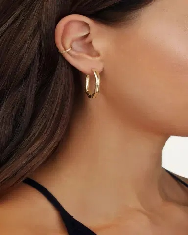 LANA 14K Gold Half-Pair Magic Ear Cuff, Single | Thumbnail 3