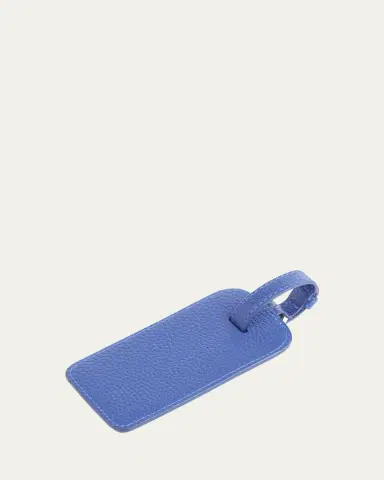 Royce New York Monogrammed Leather Luggage Tag, Personalized | Thumbnail 3