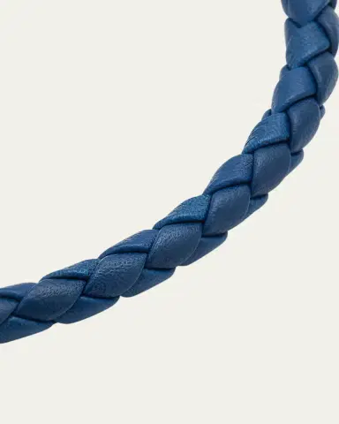 Jan Leslie Men's Woven Leather Bracelet | Thumbnail 3 Jan Leslie Men's Woven Leather Bracelet | Thumbnail 3