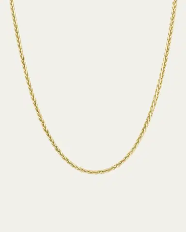 Gwen Barba Wheat Chain in 14K Yellow Gold, 18"L | Thumbnail 2