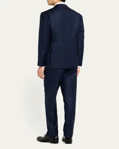 Cesare Attolini Men's Plaid Wool-Silk Suit | Thumbnail 8