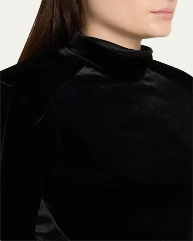 Lanvin Benitier Open-Back Velvet Maxi Dress | Thumbnail 5