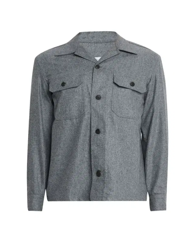 Men's Wool Double-Pocket Overshirt