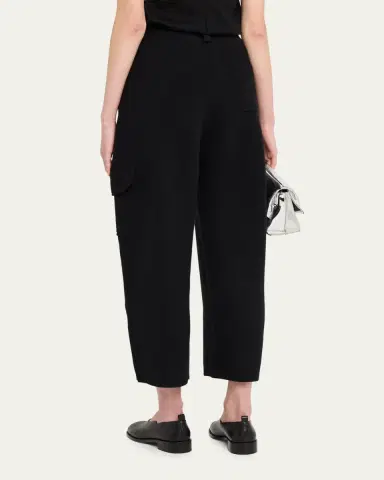 Lisa Yang Azaria Cashmere Barrel-Leg Ankle Cargo Trousers | Thumbnail 3 Lisa Yang Azaria Cashmere Barrel-Leg Ankle Cargo Trousers | Thumbnail 3