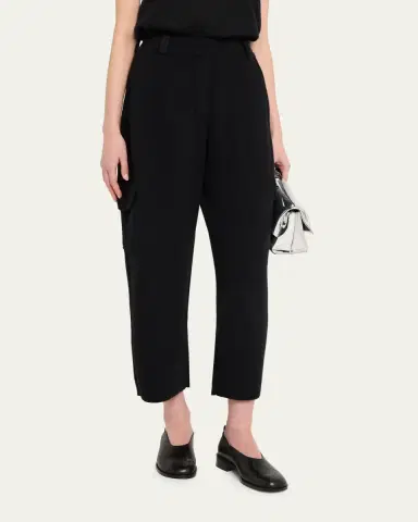 Lisa Yang Azaria Cashmere Barrel-Leg Ankle Cargo Trousers | Thumbnail 4 Lisa Yang Azaria Cashmere Barrel-Leg Ankle Cargo Trousers | Thumbnail 4