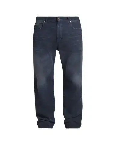 Balenciaga Men's Raw-Edge Denim Straight Leg Jeans | Thumbnail 1 Balenciaga Men's Raw-Edge Denim Straight Leg Jeans | Thumbnail 1