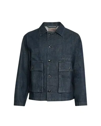 LEMAIRE Men's Boxy Fit Denim Jacket | Thumbnail 1