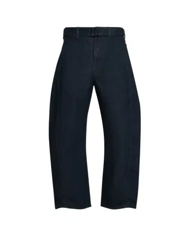 LEMAIRE Men's Denim Twisted Belted Pants | Thumbnail 1