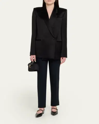 Savette Symmetry Satin Pochette Top-Handle Bag | Thumbnail 5 Savette Symmetry Satin Pochette Top-Handle Bag | Thumbnail 5
