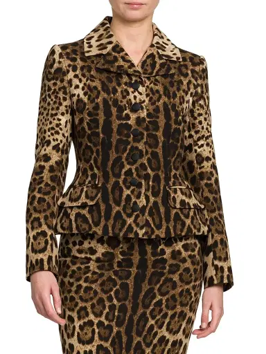 Dolce & Gabbana Women's Leopard-Print Peplum Jacket | Thumbnail 3 Dolce & Gabbana Women's Leopard-Print Peplum Jacket | Thumbnail 3