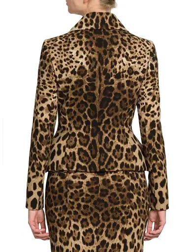 Dolce & Gabbana Women's Leopard-Print Peplum Jacket | Thumbnail 5 Dolce & Gabbana Women's Leopard-Print Peplum Jacket | Thumbnail 5