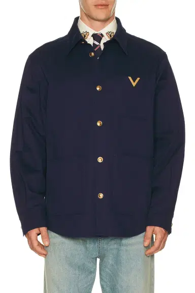 Valentino Classic Cotton Gabardine Jacket | Thumbnail 1 Valentino Classic Cotton Gabardine Jacket | Thumbnail 1
