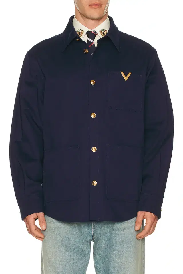 Valentino Classic Cotton Gabardine Jacket
