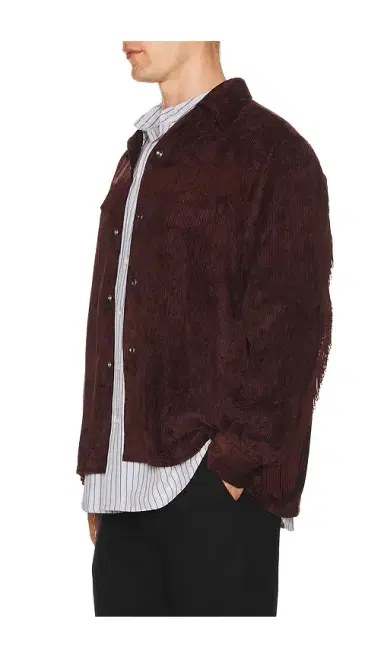 Needles Fringe Open Collar Shirt Rayon Corduroy | Thumbnail 2