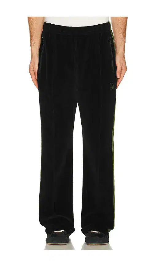 Bootcut Track Pant Cpe Velour In Black