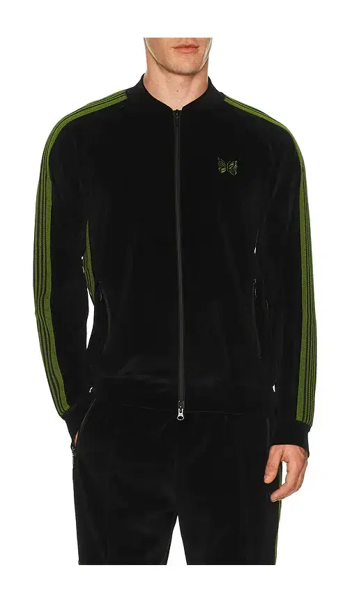 Rib Collar Track Jacket Cpe Velour