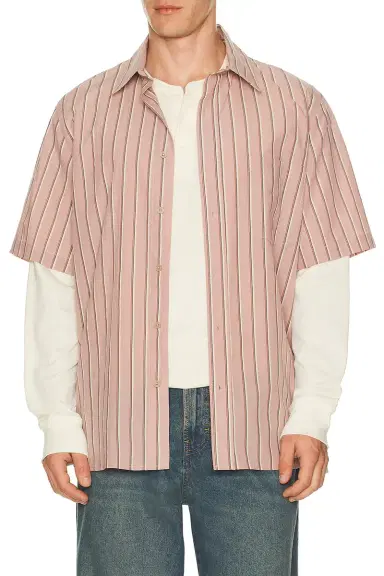 Simkhai Deacon Short Sleeve Oversized Shirt | Thumbnail 3