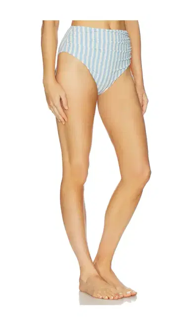 SIMKHAI Teya High Waisted Ruched Bikini Bottom | Thumbnail 2 SIMKHAI Teya High Waisted Ruched Bikini Bottom | Thumbnail 2