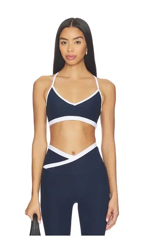 Beyond Yoga Spacedye Shirred Colorblock Bra