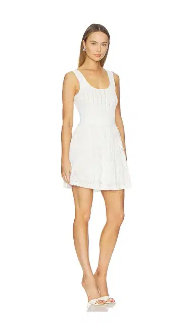 Simkhai Ellis Knit Lace Mini Dress | Thumbnail 2 Simkhai Ellis Knit Lace Mini Dress | Thumbnail 2