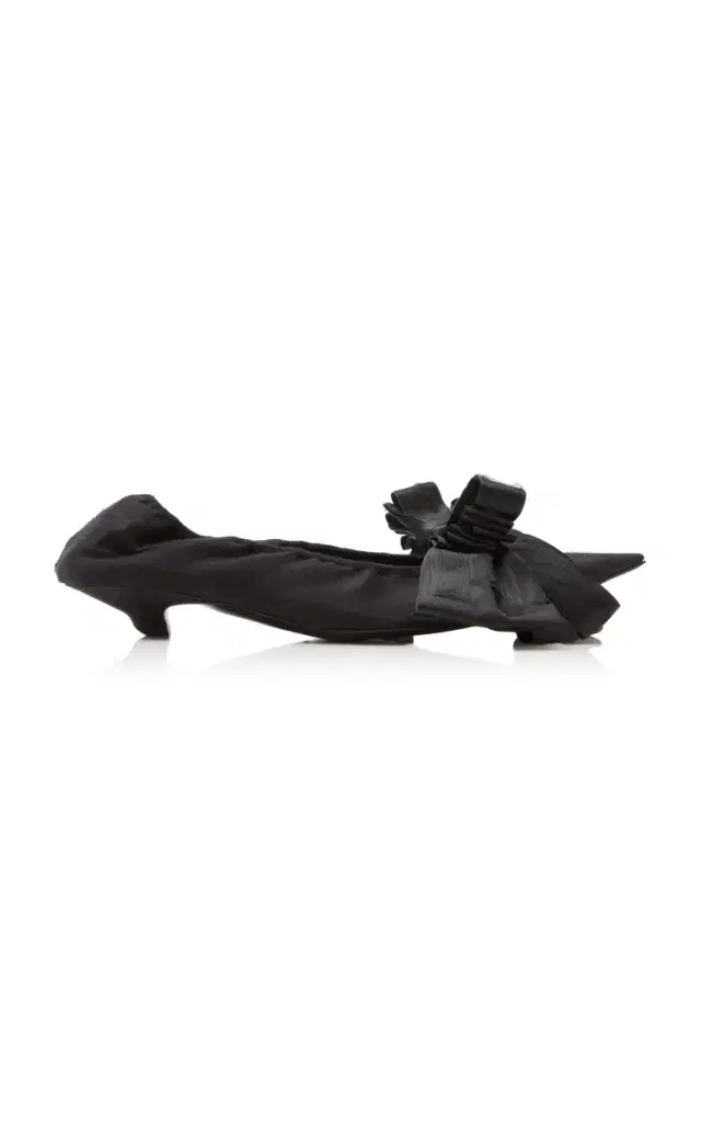 Louis XV Satin Leather Pumps