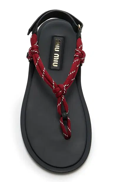 Miu Miu Rope Sandals | Thumbnail 3 Miu Miu Rope Sandals | Thumbnail 3