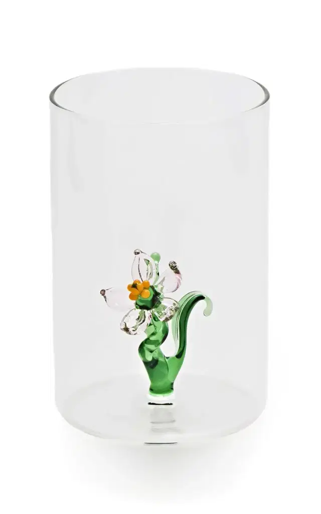 Soffieria Parise Set-of-Two Floral Glasses - Multi