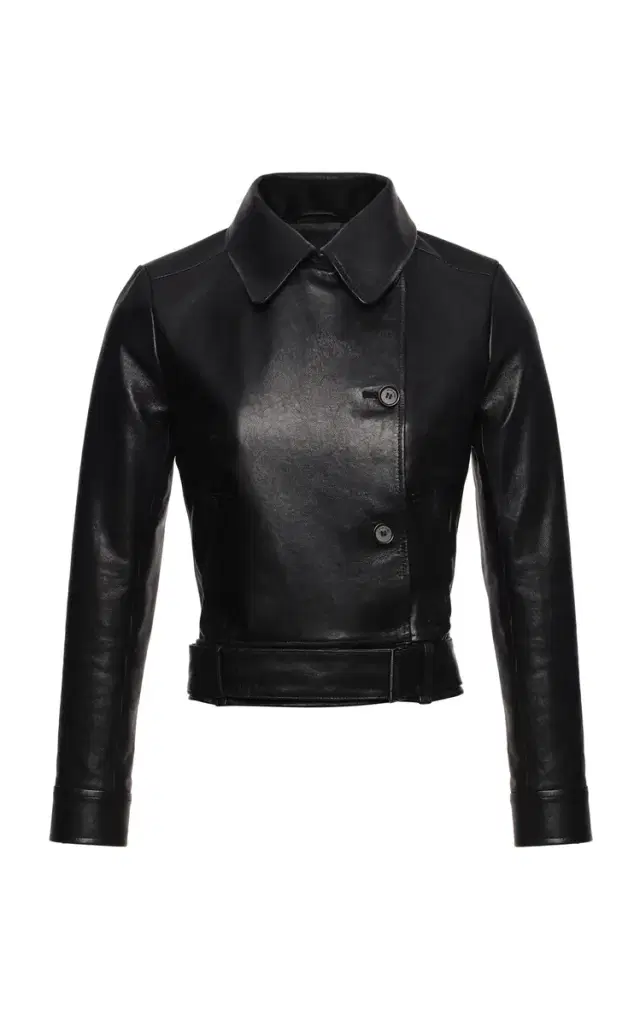 Magda Butrym High Neck Sheep Leather Jacket