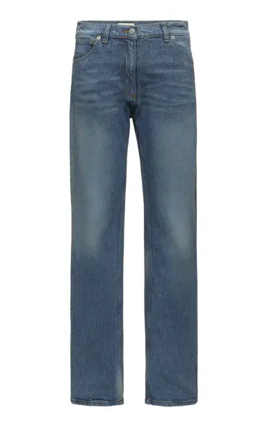 Magda Butrym Washed Cotton Denim Jeans | Thumbnail 1