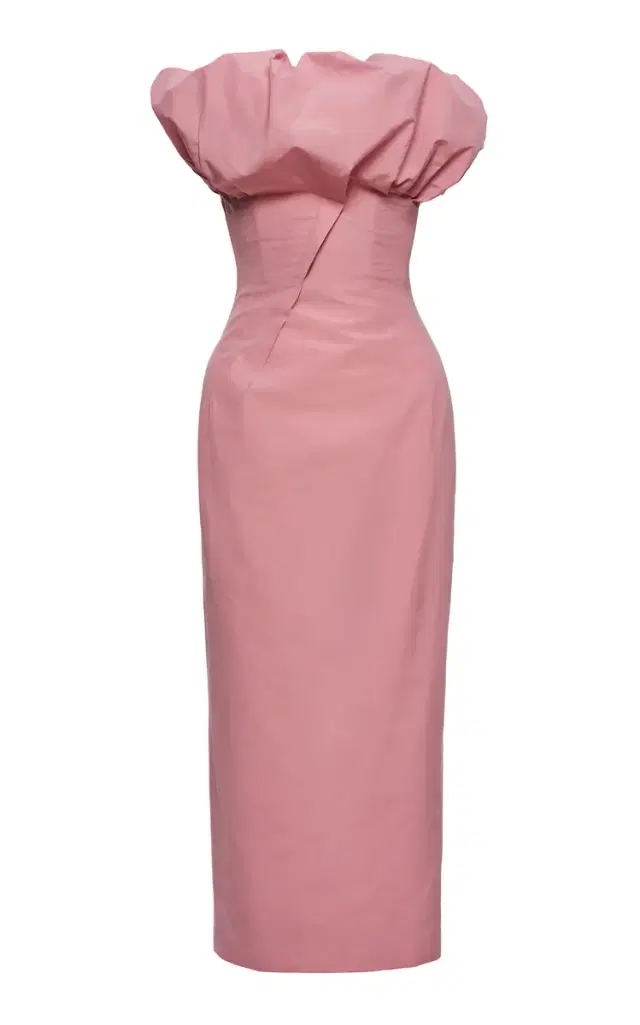 Magda Butrym Strapless Puffed Cotton Gown