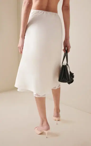 Magda Butrym Layered Silk Midi Skirt | Thumbnail 4
