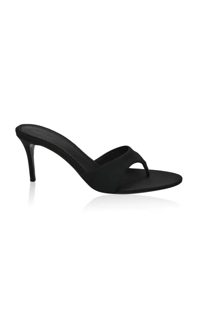 Magda Butrym Black Scuba Thong Sandal