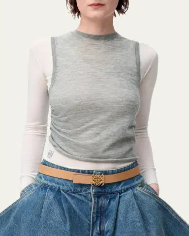 Loewe Anagram Reversible Leather Belt | Thumbnail 18