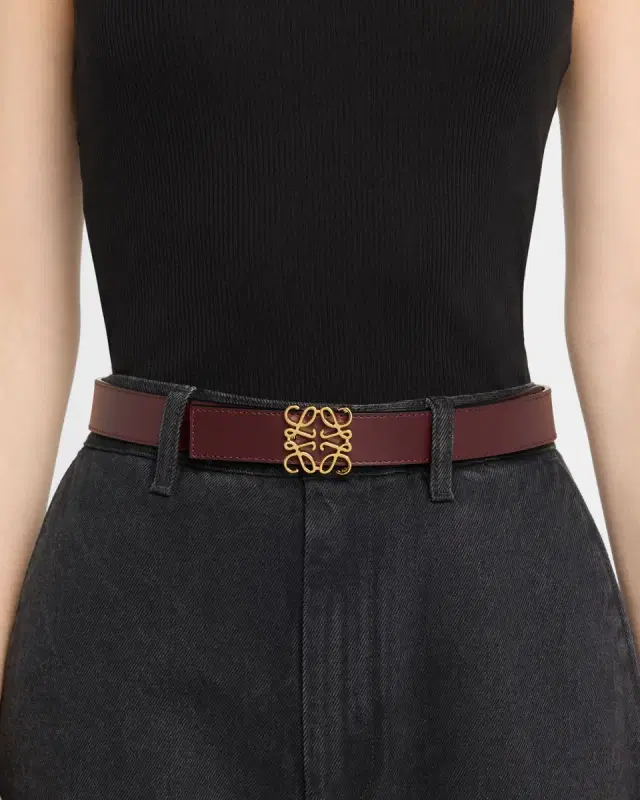Anagram Reversible Leather Belt