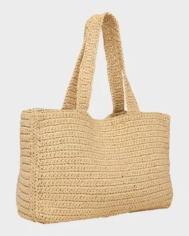 Valentino Garavani Large Crochet Viscose Raffia Tote Bag | Thumbnail 7 Valentino Garavani Large Crochet Viscose Raffia Tote Bag | Thumbnail 7