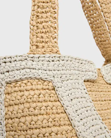 Valentino Garavani Large Crochet Viscose Raffia Tote Bag | Thumbnail 10 Valentino Garavani Large Crochet Viscose Raffia Tote Bag | Thumbnail 10