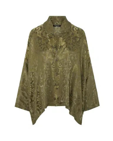 Eskandar A-Line Metallic Brocade Shirt | Thumbnail 1