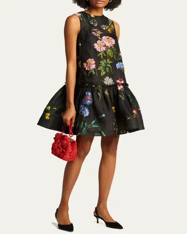 Manolo Blahnik Carolyne Satin Low-Heel Slingback Pumps | Thumbnail 4