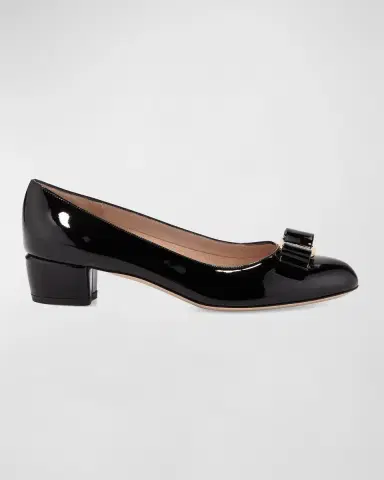 Ferragamo Vara Bow Leather Low Pumps | Thumbnail 2 Ferragamo Vara Bow Leather Low Pumps | Thumbnail 2