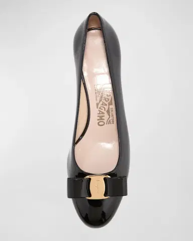 Ferragamo Vara Bow Leather Low Pumps | Thumbnail 4 Ferragamo Vara Bow Leather Low Pumps | Thumbnail 4