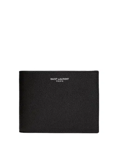 Saint Laurent East-West Calfskin Leather Wallet | Thumbnail 1