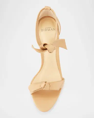 Alexandre Birman Clarita Bow-Tie Leather Sandals | Thumbnail 2