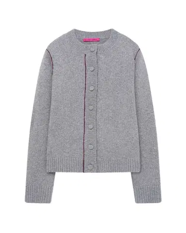 The Elder Statesman Glacier Cashmere Crewneck Cardigan | Thumbnail 1 The Elder Statesman Glacier Cashmere Crewneck Cardigan | Thumbnail 1