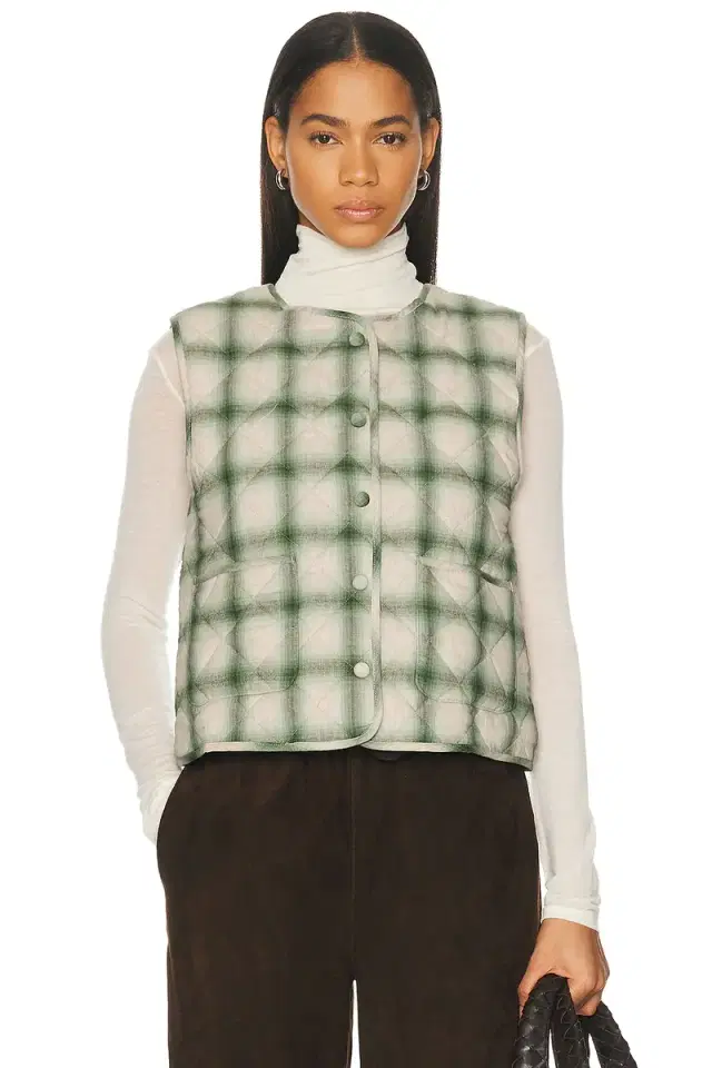 The Quilted Plaid Flannel Vest