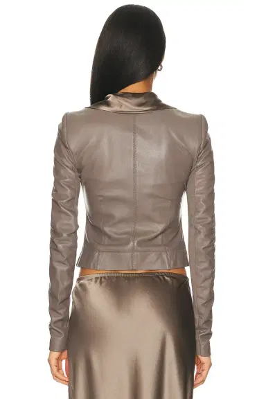 Rick Owens Scarf Biker Jacket | Thumbnail 3