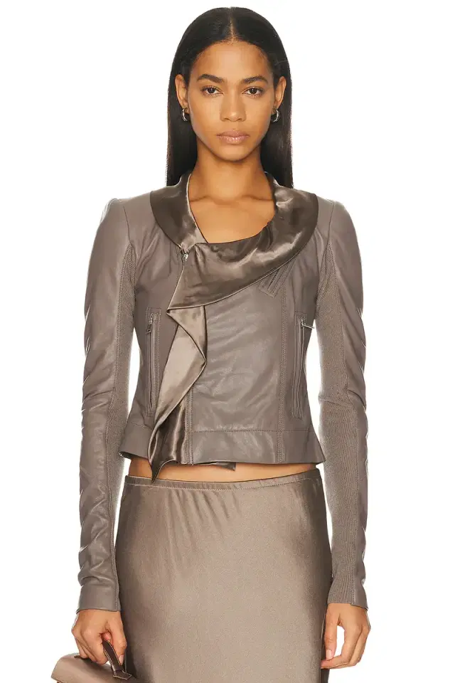 Rick Owens Scarf Biker Jacket